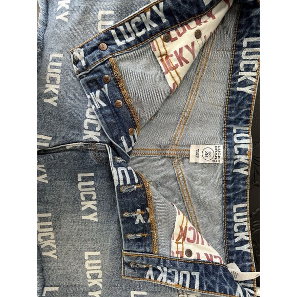 Lucky Brand Womens Totally Lucky  Pins Allover Printed High Rise Shorts Size 28 - Picture 5 of 8